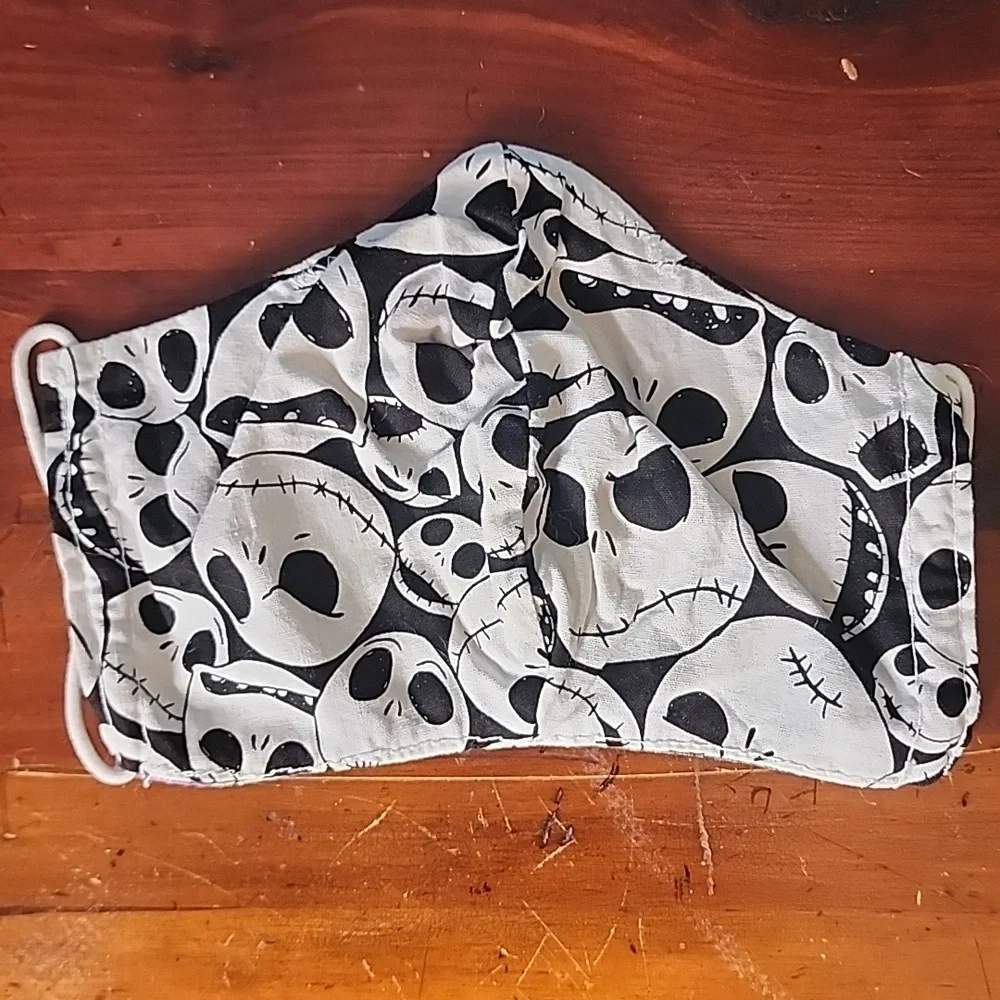 Set of 2 skull cloth face masks